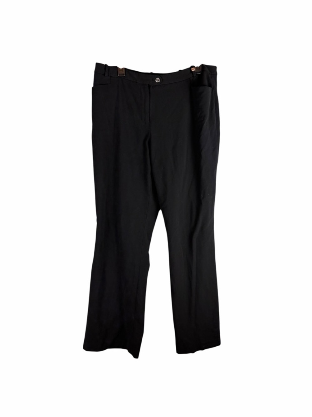 Calvin Klein Black Straight Leg Dress Pants Career Trousers Size 14